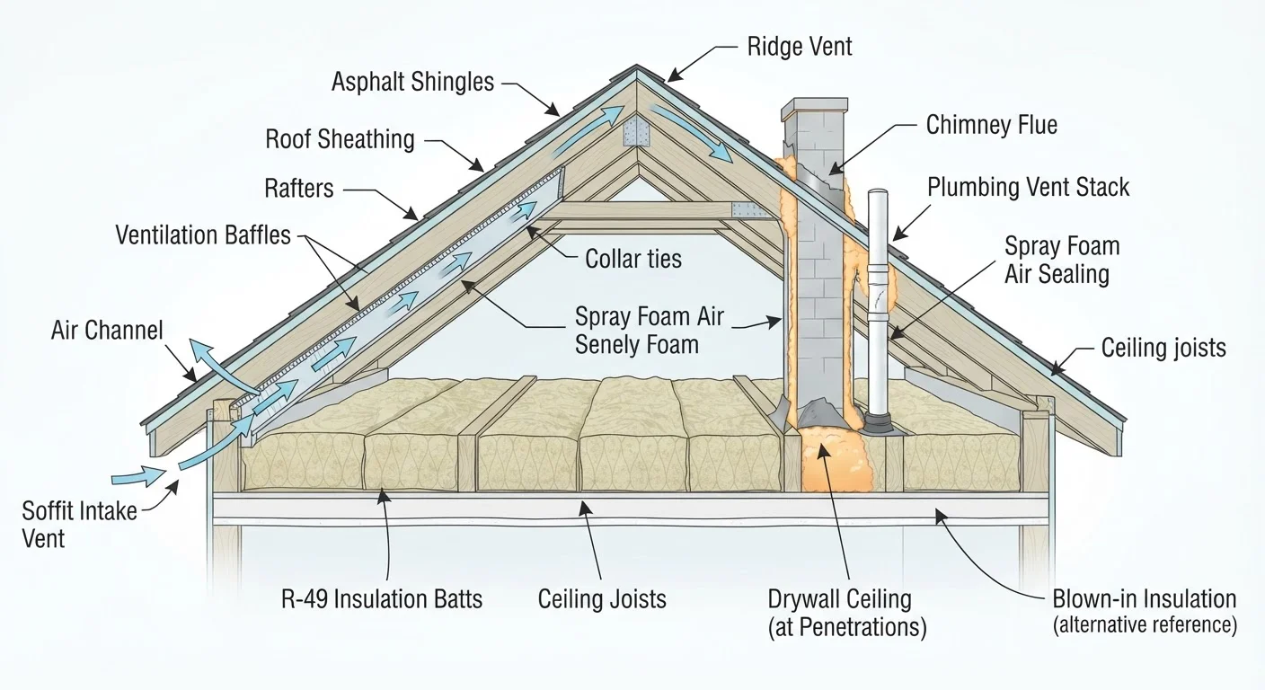 Insulation, Air Sealing, and Attic Ventilation: How They Work Together