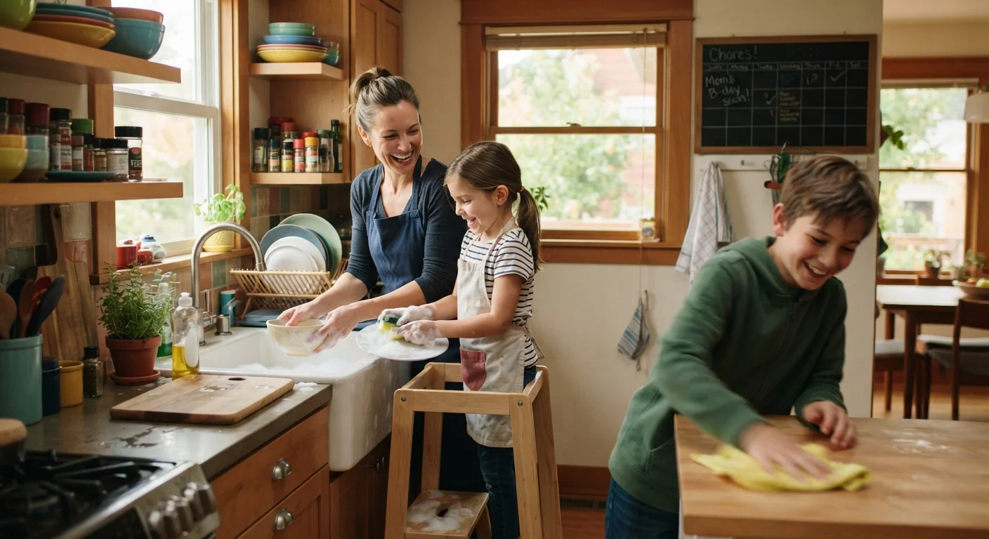What No One Tells You About Splitting Chores With Kids
